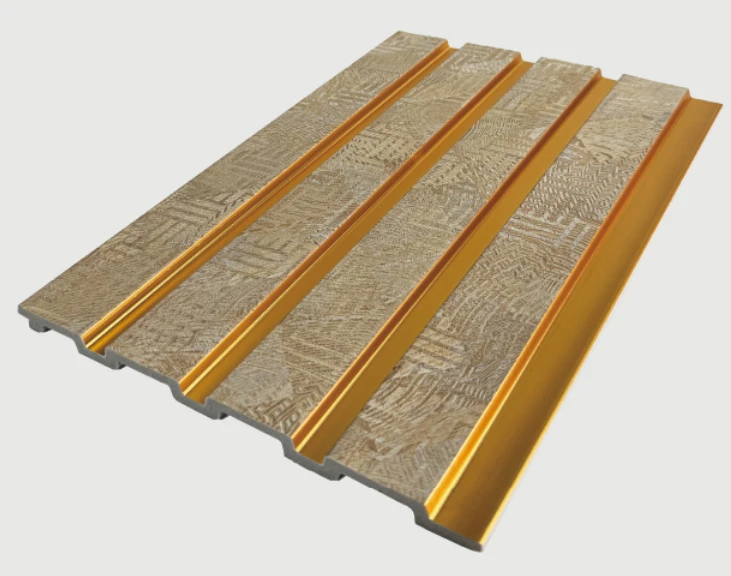 Gloss Marble PS Golden Line Home Wall Panel factory