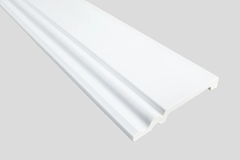 Material sustentável do rodapé PS