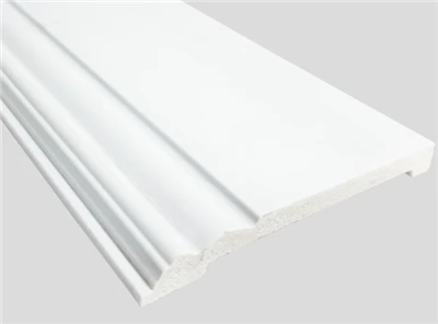 Rodapé moderno branco PS para decoração de interiores